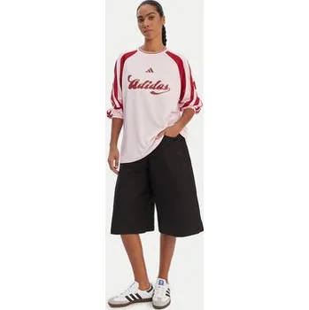 Dámská halenka adidas Halenka House Of Tiro JY7640 Růžová Loose Fit M