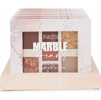 Oční stíny Paletka na obličej, oční stíny Sunkissed Marble Dreams, 7 odstínů