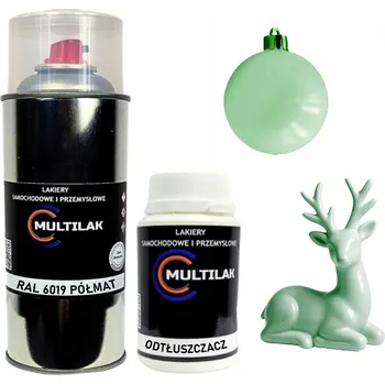 Barva ve spreji Lak ve spreji na figurky, skleněné a keramické ozdoby RAL 6019 POLOMAT