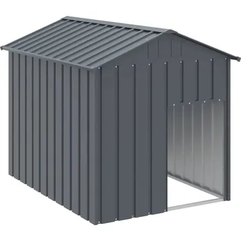 Bouda pro psa VidaXL Bouda pro psa se střechou, antracitová, 117x153x123 cm, ocel