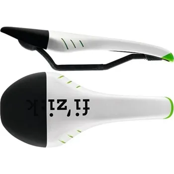 Sedlo na kolo FIZIK Tundra M3 Braided Bílá/černá/zelená barva