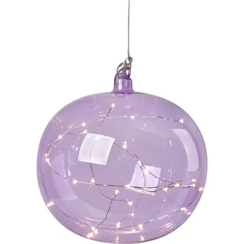 Dekorativní svítidlo Fialová závěsná vánoční světelná dekorace ø 18 cm Lina – Markslöjd ID_1666236