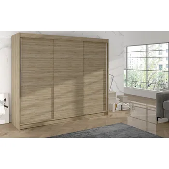 Šatní skříň Falco Skříň Debora II 200 cm - dub sonoma, výška 215 cm, hloubka 58 cm