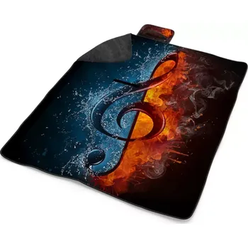 deka Sablio Plážová deka Ohnivý klíč: 200x140 cm