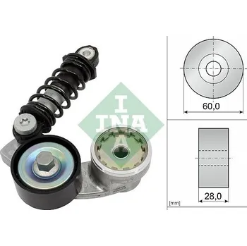 Napínák, žebrovaný klínový řemen Schaeffler INA 534 0737 10