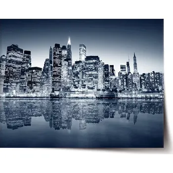 Plakát Sablio Plakát Noční New York - 90x60 cm