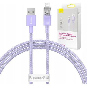 Datový kabel Kabel Baseus USB - Apple Lightning 1 m fialový