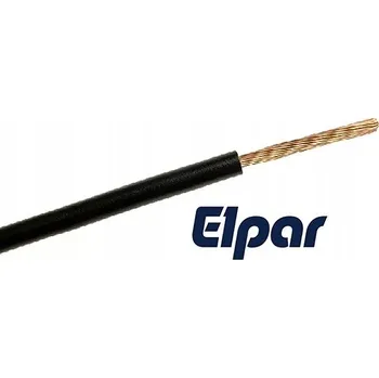 elektrický kabel Kabel LGY 10 černý, jednožilový vodič ELPAR, 1 m