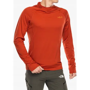 Pánská mikina Mikina Rab Sonic Hoody - červená clay L