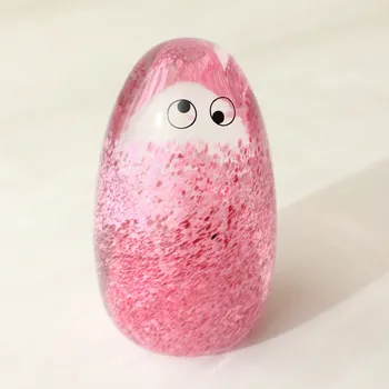 Studio Arhoj Skleněná figurka Crystal Blob Crazy Pink Tall