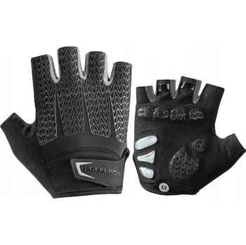 Cyklistické rukavice Cyklistické rukavice Rockbros S169BGR L s gelovými vložkami - šedé