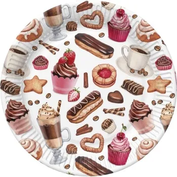 Jednorázové nádobí Talíř papírový 22,7cm 8ks TM02 OG 063301