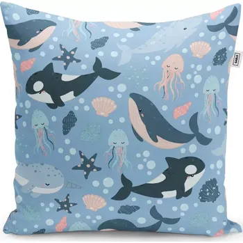 Polštář Sablio Polštář Dětský mořský svět - 50x50 cm