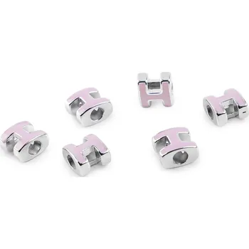 Dětské navlékací korálky Plastové korálky s velkým průvlekem H 10x11 mm