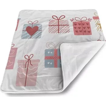 deka Sablio Deka pro miminko Růžové dárečky - 80x100 cm