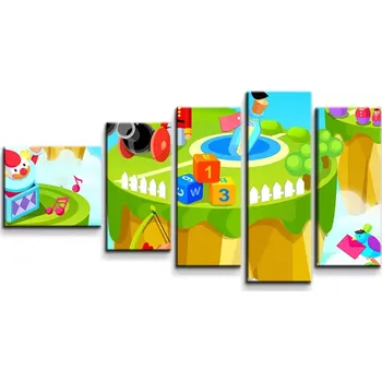 Obraz Sablio Obraz - 5-dílný Dětský motiv 2 - 100x60 cm