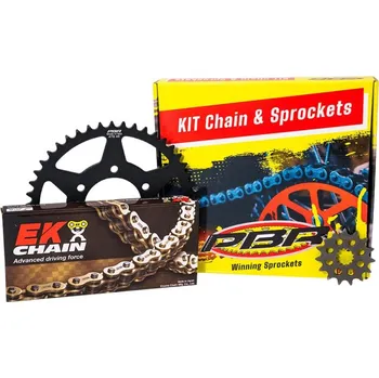 Řetězová sada pro motocykl PBR řetězová sada kompletní HONDA CRF 1000L AFRICA TWIN ABS 16-19 STANDARD (16/42/124) (DO 1000CC QX-RING) (ozubeného kola PBR, řetěz EK ) (MADE IN ITALY) (PBR řetězová sada kompletní HONDA CRF 1000L AFRICA TWIN ABS 16-19 STANDARD (16/42/124) (DO 1000CC)