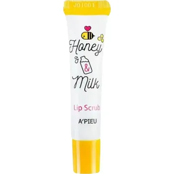 Péče o rty A'Pieu - Honey & Milk Lip Scrub 8ml
