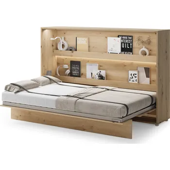 Postel Sklápěcí postel nízká 120 Bed Concept - Lenart dub artisan 211x137 cm