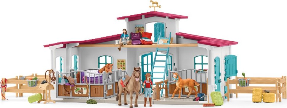 Schleich Stáj s příslušenstvím u jezera, new 42567