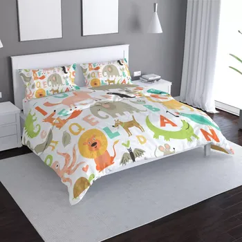 Povlečení Sablio Povlečení Zoo abeceda - 140x220 / 90x70