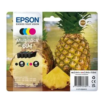 Epson 604 Multipack - 4-balení - černá, žlutá, azurová, purpurová - originální - blistr s RF akustickým alarmem - inkoustová car
