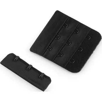 Zapínání na podprsenky, body šíře 50 mm trojřadé, barva 3 černá