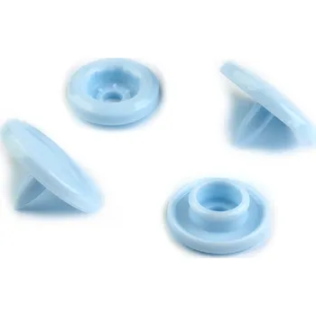 Plastové patentky / stiskací knoflíky vel. 18", velké, 13 B20 modrá ledová