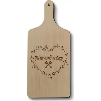 Kuchyňské prkénko Sablio Prkénko Nevěsta srdce