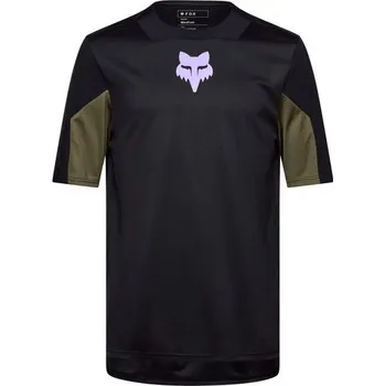 cyklistický dres Fox Racing Pánský dres s krátkým rukávem Fox Defend Ss Jersey Park, Black - S