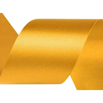 Atlasová stuha svazky po 5 m šíře 40 mm, barva 17 žlutá žloutková