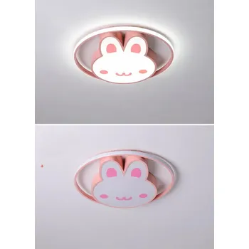 LED stropní svítidlo plafond do dětského pokoje stmívatelné LUMELA + dálkové ovládání králíček