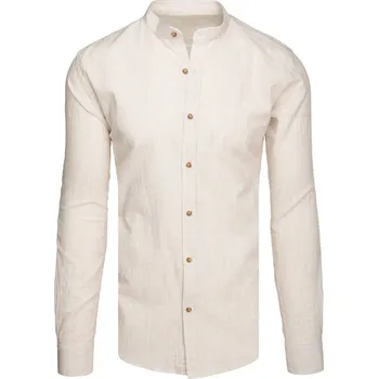 Pánská košile Pánská košile DX2658 Barva: Světle Šedá, Velikost: M