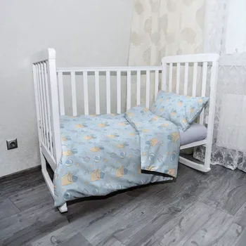 Povlečení Sablio Mikroplyšové dětské povlečení do postýlky Hračky na písek - 120x90 / 40x60