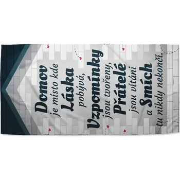 Osuška Sablio Ručník Domov 4 - 50x100 cm