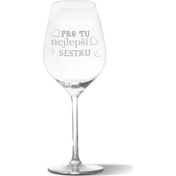 Víno Sablio Sklenička na víno Pro tu nejlepší sestru: 49 cl