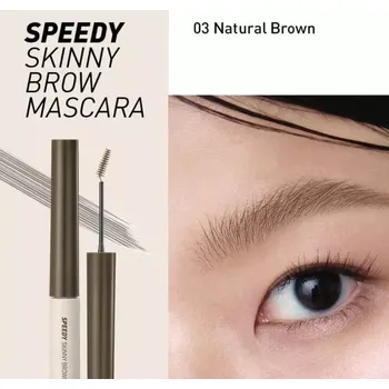 Barva na řasy a obočí Peripera - Speedy Skinny Browcara - 03 Natural Brown