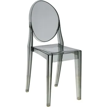 Jídelní židle D2.DESIGN Židle Viki šedá transp.