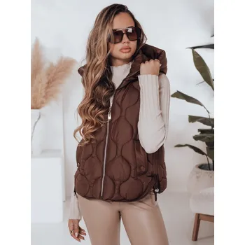 Dámská vesta Dámská prošívaná vesta s kapucí MISSVEST TY5017 Barva: Černá, Velikost: M