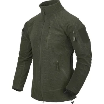 Pánská mikina HELIKON HELIKON funkční fleecová mikina ALPHA TACTICAL - Zelená - XL