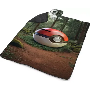 deka Sablio Plážová deka Pokemon ball Les: 200x140 cm
