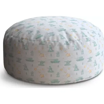 Taburet Sablio Taburet Circle Balónky a hvězdy: 38x48 cm