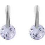 Náušnice z nerezové oceli s broušeným kamínkem