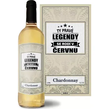 Víno Sablio Bílé víno Ty pravé legendy se rodí v červnu: 0,75 l