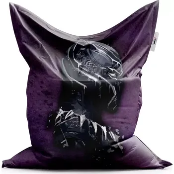 Sedací pytel Sablio Sedací vak BLACK PANTHER z profilu Fialový mlhavý - 150x100 cm