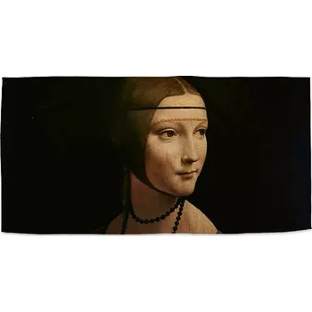 Osuška Sablio Ručník Dáma s hranostajem - Leonardo da Vinci - 30x50 cm