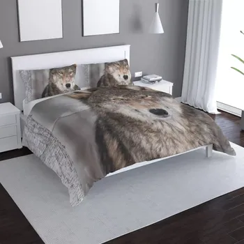 Povlečení Sablio Povlečení Vlk 2 - 140x220 / 90x70