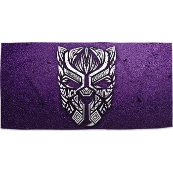 Sablio Ručník BLACK PANTHER wakanda forever Bílý - 50x100 cm