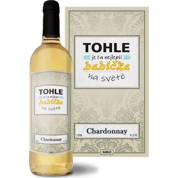 Víno Sablio Bílé víno Tohle je ta nejlepší babička na světě: 0,75 l