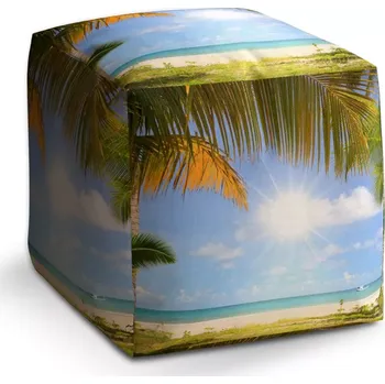 Taburet Sablio Taburet Cube Pláž: 40x40x40 cm